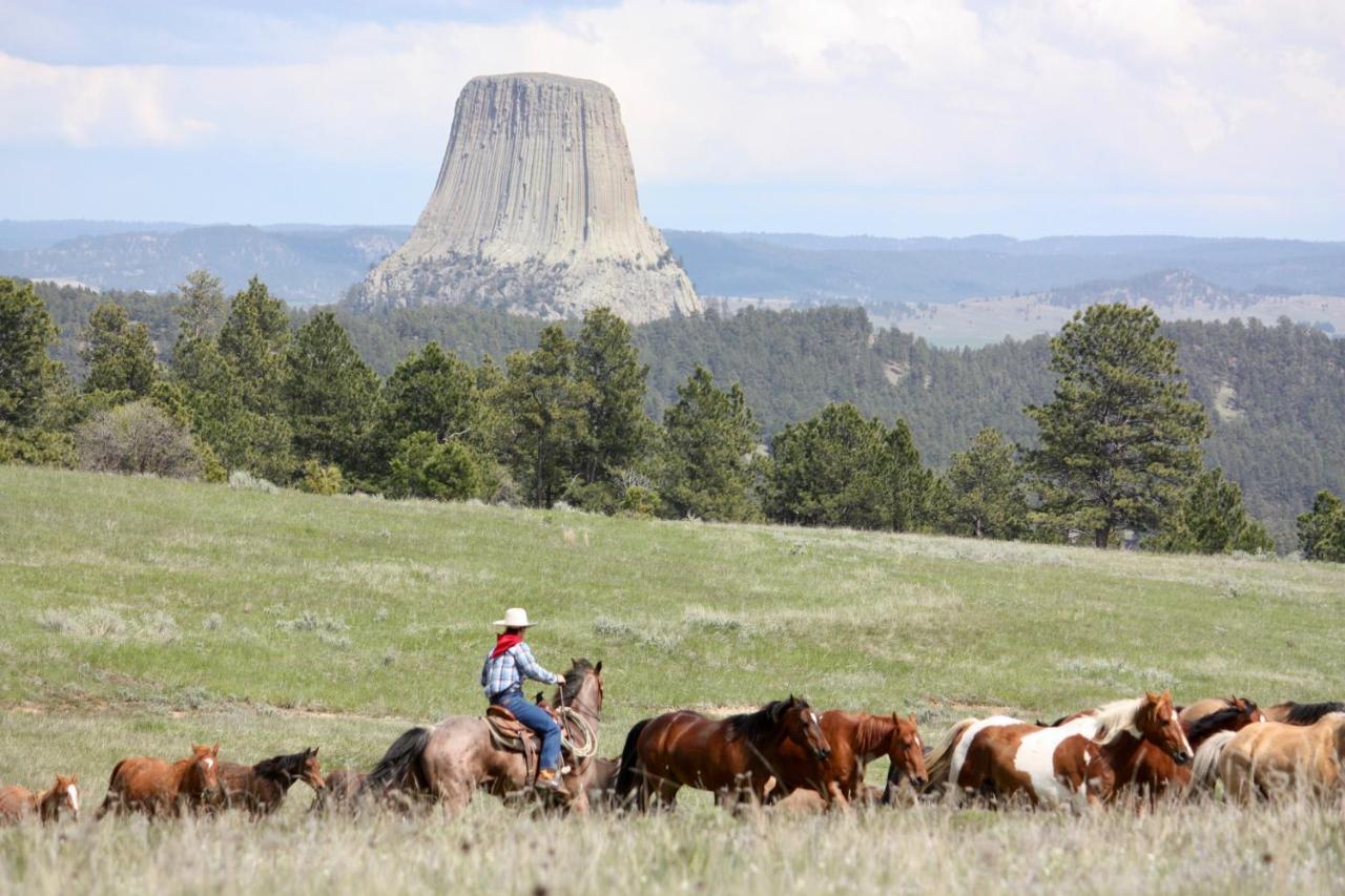 Lake Guest Ranch Villa Devils Tower Bagian luar foto